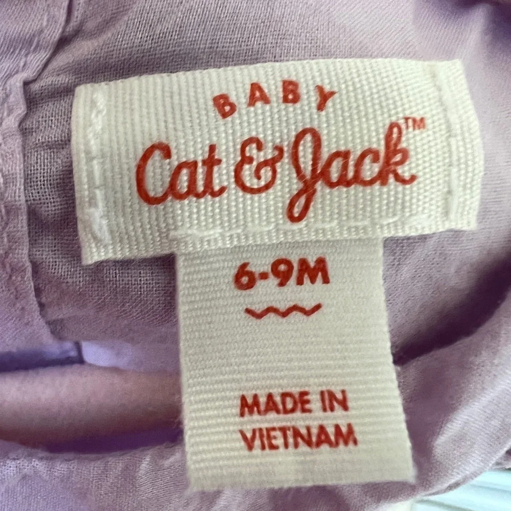 Cat & Jack 6-9M Purple & White Girls Tulle Dress
